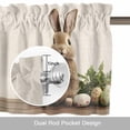 thumbnail image 6 of Easter Bunny Kitchen Curtain Valances for Windows Farmhouse Short Curtains, Simple Retro Spring Rabbit Eggs Plants Rod Pocket Valance Curtain for Bedroom Cafe Living Room, 6 of 8