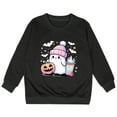 thumbnail image 5 of Kids Halloween Sweatshirt Girls Boys Plain Crewneck Long Sleeve Pullover Tops, Trendy Loose Fit Casual Kids Daily Clothes, 5 of 5