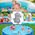 thumbnail image 4 of Pool Cleaner Circulation Filter Pump 330 GPH Filter Swimming Pool Filter Pump for Aerated Pool Pumps US Plug,1 set * filter pump (As Shown), 4 of 6