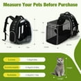 thumbnail image 3 of Cat Bubble Backpack Carrier - Expandable Large Space Cat Backpack for Kitty Small Dog up to 18lbs, Transparent Pet Carrier for Travel, Hiking, Walking & Outdoor, Gray, 3 of 7