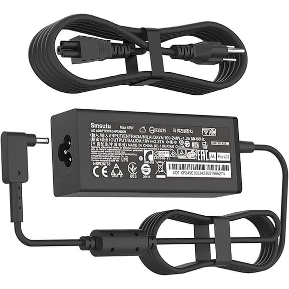 45W Laptop Charger for Acer Aspire 1 3 5 N20C5 N23C3 N23H1 ADP-45FE F PA-1450-26 A515-44 A515-45 A515-46 A515-45-R74Z A515-46-R3UB A515-54 A515-56 A315-24P-R7VH 19V 2.37A 3.0*1.1mm Adapter Power Cord