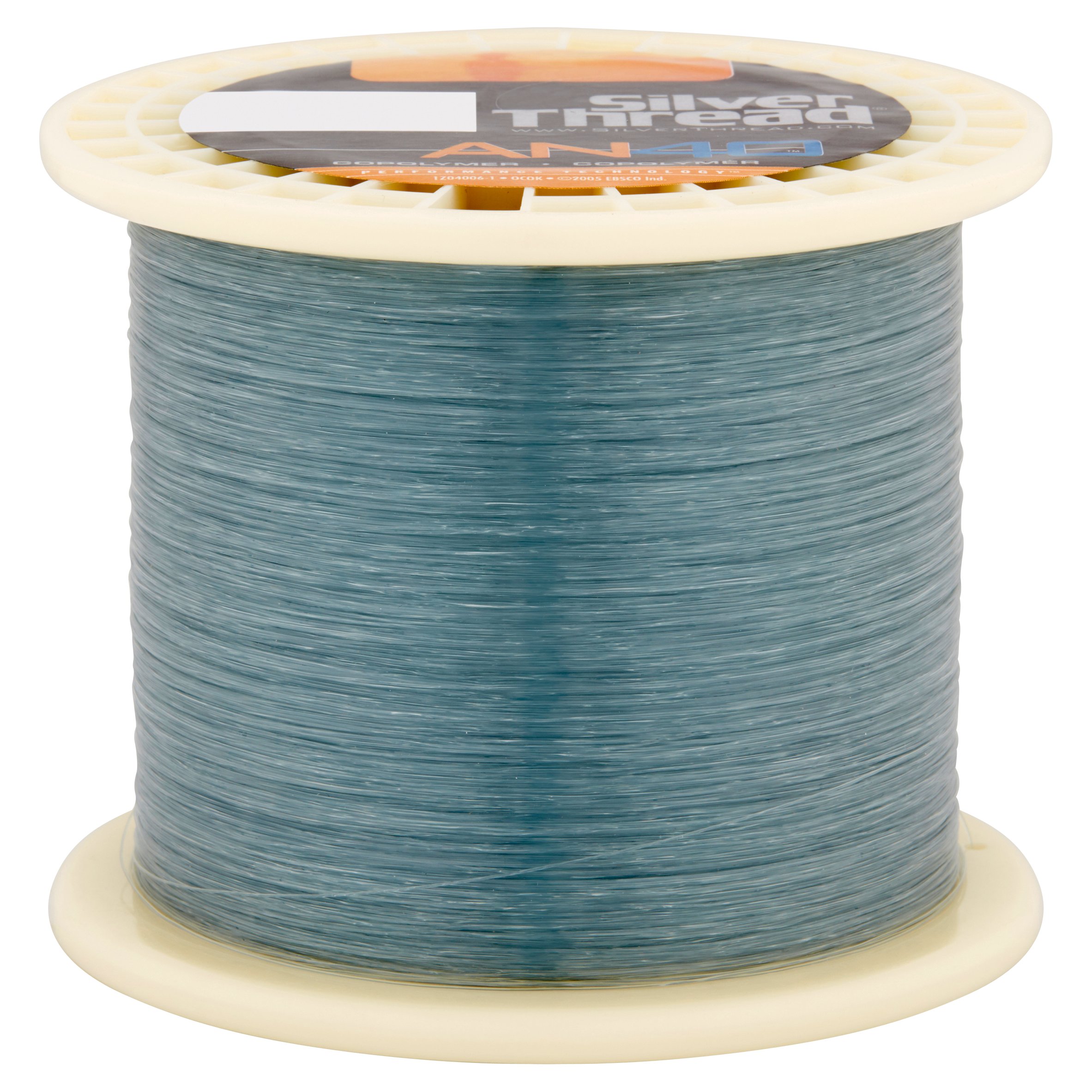 Silver Thread AN40 - Bulk Spool/Silver Copolymer Fishing Line, 14 lb