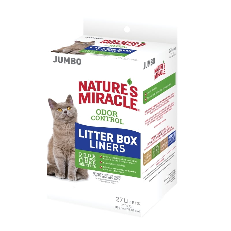 Nature's Miracle Odor Control Litter Box Liners with Fresh Scent, Jumbo