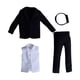 thumbnail image 2 of Figura masculina a escala 1/12, ropa de muñeca, traje, traje, uniforme para figuras de masculino de 6 pulgadas, muñecas, ropa de vestir, 2 of 9