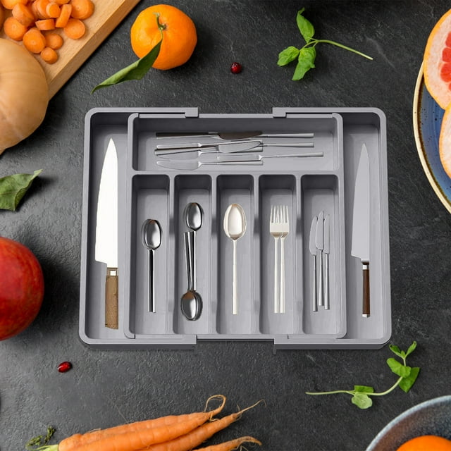 TIMIFIS Chauffage Électrique Boîte de Rangement pour Vaisselle et Ustensiles de Cuisine Rétractable et Extensible Boîte de Rangement pour Usage Domestique Essentiels d'Appartement