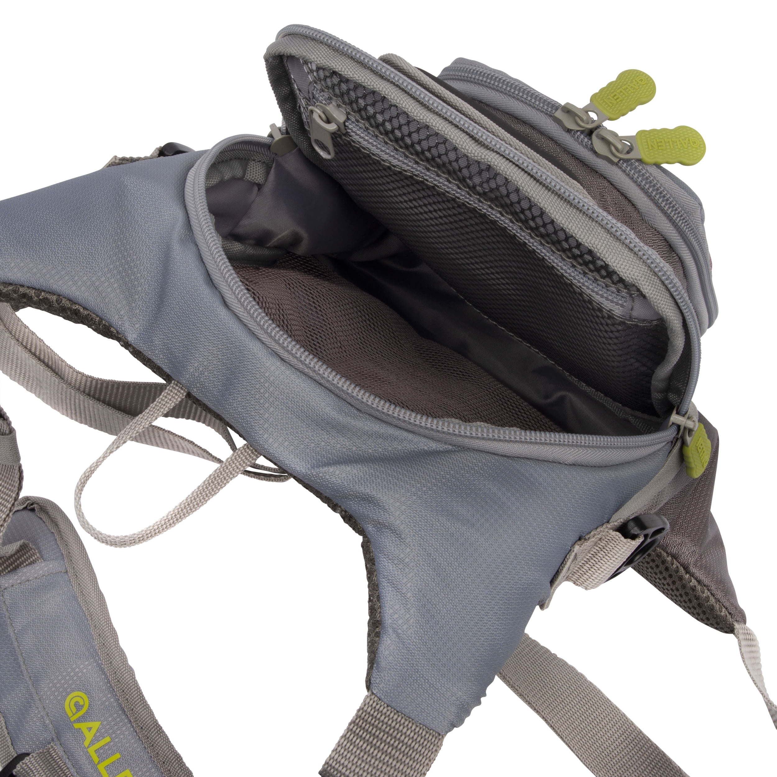 Allen Company Fall River Fly Fishing Chest Pack, Gray/Lime