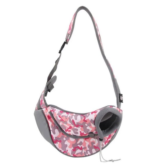 Mesh Oxford Pet Outdoor Travel Pet Puppy Carrier Handbag Pouch Single Shoulder Bag Sling Mesh Comfort Travel Tote Shoulder Bag ShopWise Round