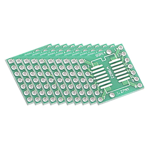 SSOP 14PIN 0.65 / SOP 14PIN 1.27 to DIP Adapter PCB Board SMD Converter 10pcs