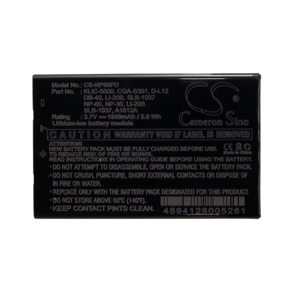 Battery for LI-20B Fuji NP-60 Koday KLIC-5000 Casio NP-30 Sony COMA-BP1 DB-40