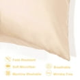 thumbnail image 3 of PiccoCasa Silky Satin Pillowcases 6 Pack Pillow Case Covers with Zipper, Standard Caramel, 3 of 8
