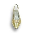 thumbnail image 2 of FLORAL Nancy Women's Wide Width Evening Dress Shoes for Wedding, Prom, & Dinner GOLD 5.5, 2 of 6
