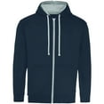 thumbnail image 1 of Awdis Mens Varsity Heather Full Zip Hoodie, 1 of 2