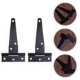 thumbnail image 3 of ULTNICE Gate Hinges Heavy Duty Iron 2Pcs 8 Inches, 3 of 9