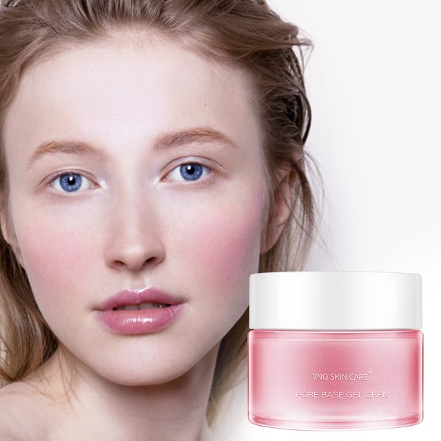 Fiudx Ofertas flash del día solo en línea Crema en gel para preparar los poros Crema facial correctora de poros invisible Crema de maquillaje para rostro Crema facial Lazy Makeup Natural Naked