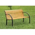 thumbnail image 4 of Furniture of America IDF-OB1805 Banc de Patio Extérieur Résistant aux Intempéries Dumas, 4 of 5
