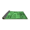 thumbnail image 2 of Ahgly Company Indoor Round Abstract Emerald Green Modern Area Rugs, 4' Round, 2 of 4