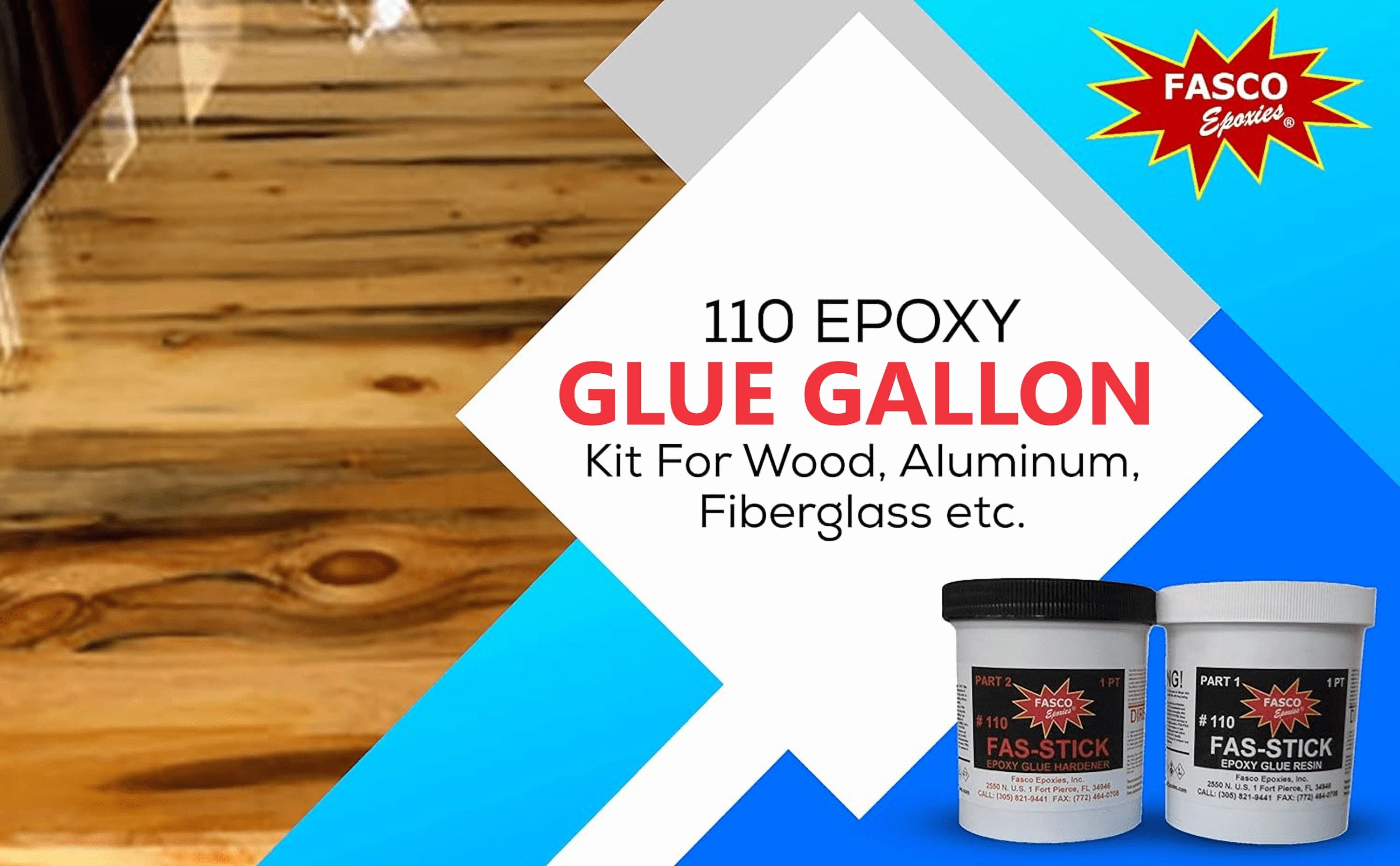 Fasco Epoxies 110 Epoxy Glue Gallon Kit (wood, aluminum, fiberglass, etc.)