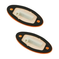 2 - Pack Oval Cab Roof Marker Light Compatible with Select International (1986-2019) Truck Models - Amber Lens LED, 12V - 3529-900-C, IH3529900C, S-25322, 888-5125