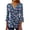 Multicolor Plus Size Blouse for Women_d, variant on CYMMPU Blouses for Women Dressy Casual Button V Neck Flare Sleeve Loose Fit Spring Tops 3/4 Sleeve Flower Printed Summer Fashion Shirts Tunic Tops Empire Waist A Line T-Shirts Multicolor XXL