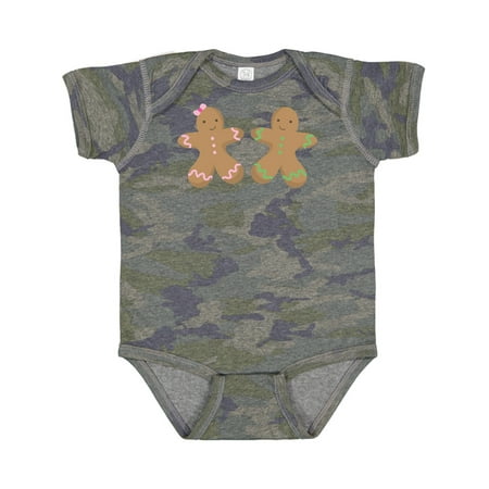 

Inktastic Twin Gingerbread Boy and Girl Co Gift Baby Boy or Baby Girl Bodysuit