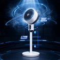 thumbnail image 3 of Pedestal Fan Adjustable Height, 4 Modes, 360° Rotating Air Circulation Standing Fan, Quiet Floor Fan with Retractable Pole for Home Bedroom Office Cooling Ventilation, 3 of 7