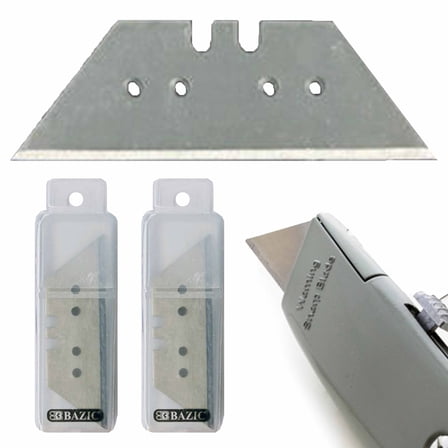 16 Pc Utility Knife Blades Replacement Refills Box Cutter Standard Razor Tool