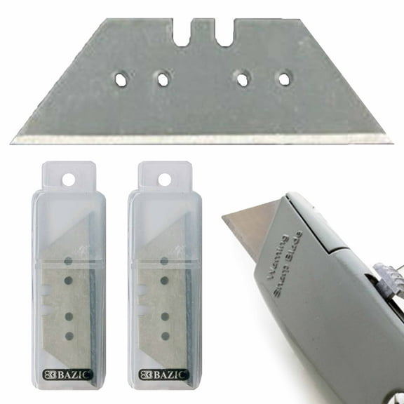 16 Pc Utility Knife Blades Replacement Refills Box Cutter Standard Razor Tool