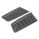 thumbnail image 2 of Embellecedor De Ventilación De Capó, Par De Instalación Simple ABS Duradero De Embellecedor De Ventilación De Capó Para Coche Para Motor Octpeak Car Exterior Trim, 2 of 8