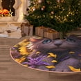 thumbnail image 5 of Rateoe Sunshine Cute Cat Sunflower Pattern Christmas Tree Skirt with Ties , Christmas Tree Decorations, Farmhouse Christmas Decor Xmas Holiday Decorations-36", 5 of 6
