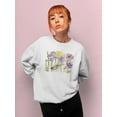 thumbnail image 2 of Lacey Flowers Sweatshirt Women -Jennifer Paxton Parker Designs, Female 3X-Large, 2 of 4
