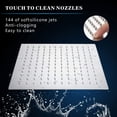 thumbnail image 2 of Delaman 12 Inches Large Rainfall Shower Head Made of 304 Stainless Steel - Perfect Replacement For Your Bathroom Shower Heads, 2 of 7