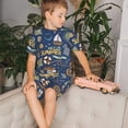 thumbnail image 4 of Balery Marine Nautical Conjunto de Pijama Infantil de Manga Corta con Estampado – Ropa de Dormir de Algodón Suave-Large, 4 of 6