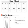 thumbnail image 3 of Annhoo Cotton Linen Pants for Women Plaid Casual Elastic Waist Side Tie Trousers Lightweight Straight Leg Pants, 3 of 9