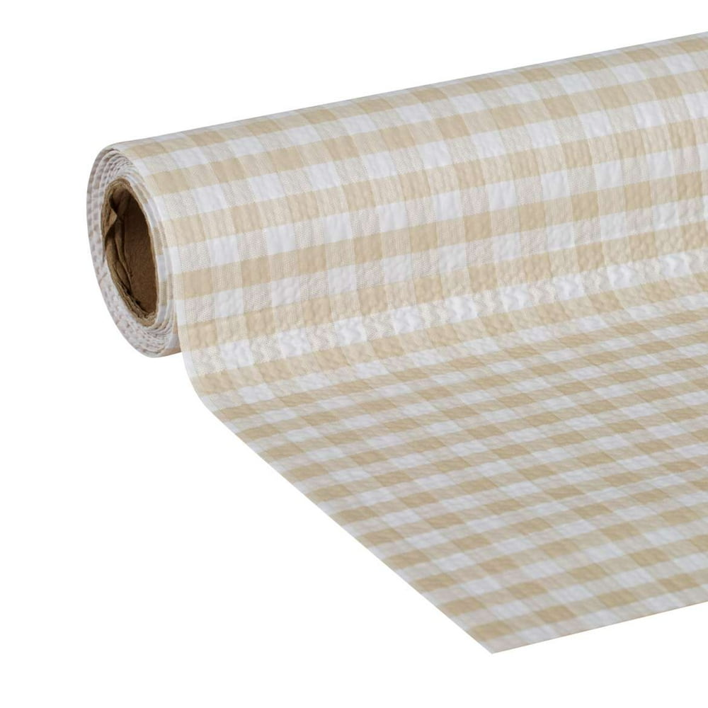 Duck Brand Smooth Top Easy Liner Brand Shelf Liner Sandstone Gingham