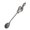 Black BK, variant on Iumwxz Spoons Music Stainless Steel Spoon Dessert Spoon Teaspoon Music Bar Spoon Cutlery Set Gold Stainless Steel Holiday Deals
