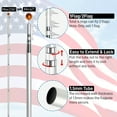 thumbnail image 2 of imerelez 20FT Telescoping Flag Pole Kit,In Ground Telescopic Flag Poles with 3x5 American Flag, Outdoor Old Glory Flagpole Kits for Outside, Yard, Residential or Commercial, 2 of 8