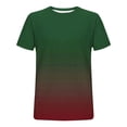 thumbnail image 5 of SAWOBUUN Men's Gradient Color T-Shirt Short Sleeve Crew Neck Athletic Tee Slim Fit Breathable Running Top, 5 of 5