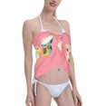 thumbnail image 4 of Kll Lucky Cat ,Cute Cat Print Women'S Sarong Coverups Short Bathing Suit Wrap Skirt Beach Wrap Swimsuit Cover Ups, 4 of 7