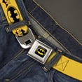 thumbnail image 2 of DC Comics Belt, Seatbelt Buckle Belt, Vintage Batman Logo Bat Signal Yellow, Youth 22 to 32 Inches, 2 of 9