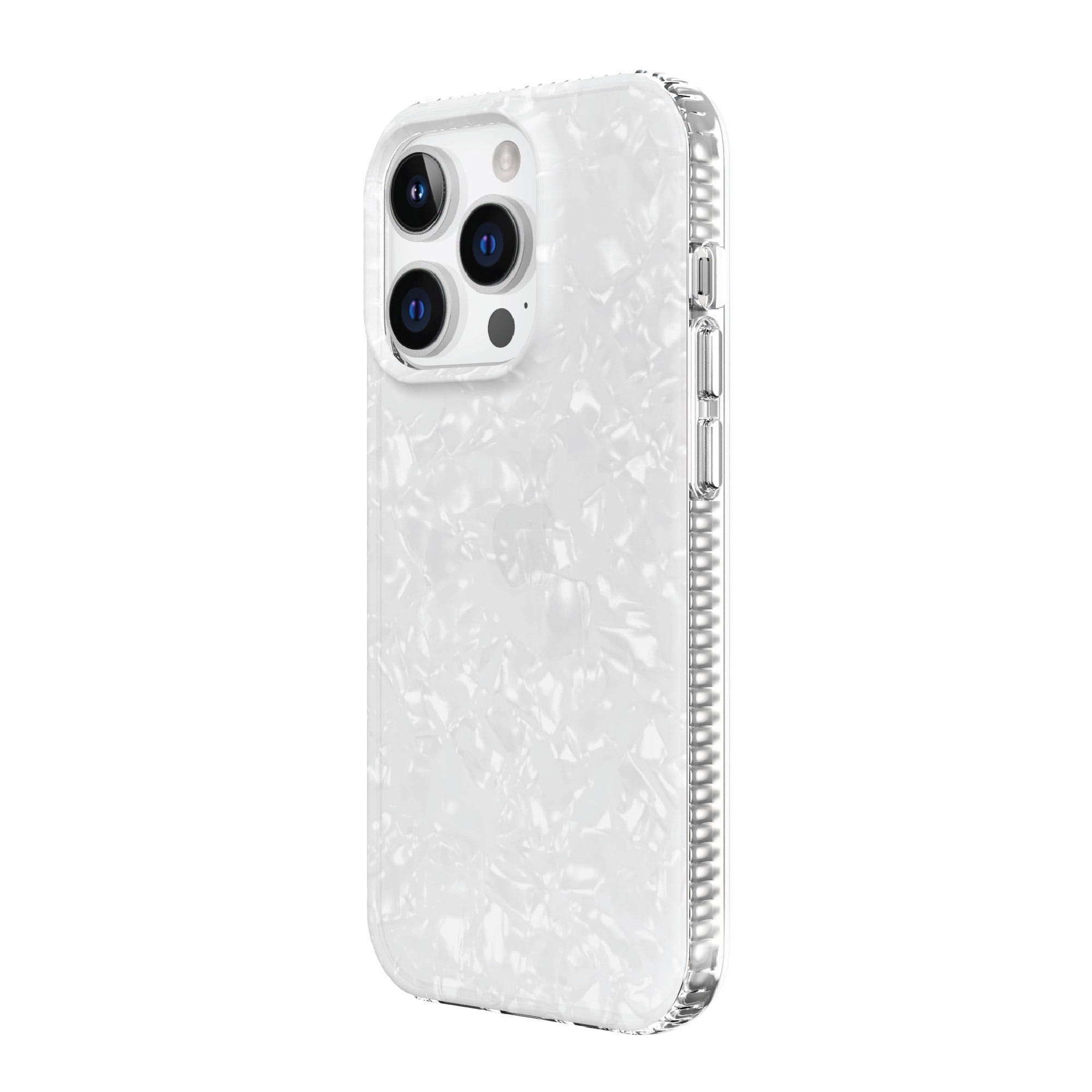 onn. White Pearl Phone Case for iPhone 14 Pro