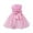 Pink, variant on Zwiiyzr Toddler Baby Children Girls Layered Tulle Princess Twirl Dress Sleeveless Bow Tie Lace Flowers Mesh Tufted Dress for 1-10 Years Baby Clothes Hot Pink