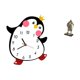 thumbnail image 5 of Reloj de pared silencioso sin , decorativo, de madera, figura de pingüino, estatua de caballero de resina, arte coleccionable, adecuado para el, 5 of 8