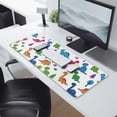 thumbnail image 2 of Long Mouse Pads for Desk,Colorful Dinosaur and Tree Pattern Desk Mats on Top Of Desks, Desk Mouse Pad Extra Large with 3mm Non-Slip Base and Stitched Edge for Gaming,Office,Work,Home 31.5"x11.8", 2 of 6