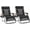 Black, variant on XXL Oversized Padded Zero Gravity Chair, Foldable Patio Recliner, 30" Wide Seat Anti Gravity Lounger with Cup Holder, Support 400 LBS (Black)
