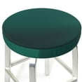 thumbnail image 3 of Hirioo Dark teal green for Round Bar Stool Seat Covers Washable Stool Cushion Slipcover Elastic Bar Chair Covers for 12-14 Inch Chair-13 inch, 3 of 7