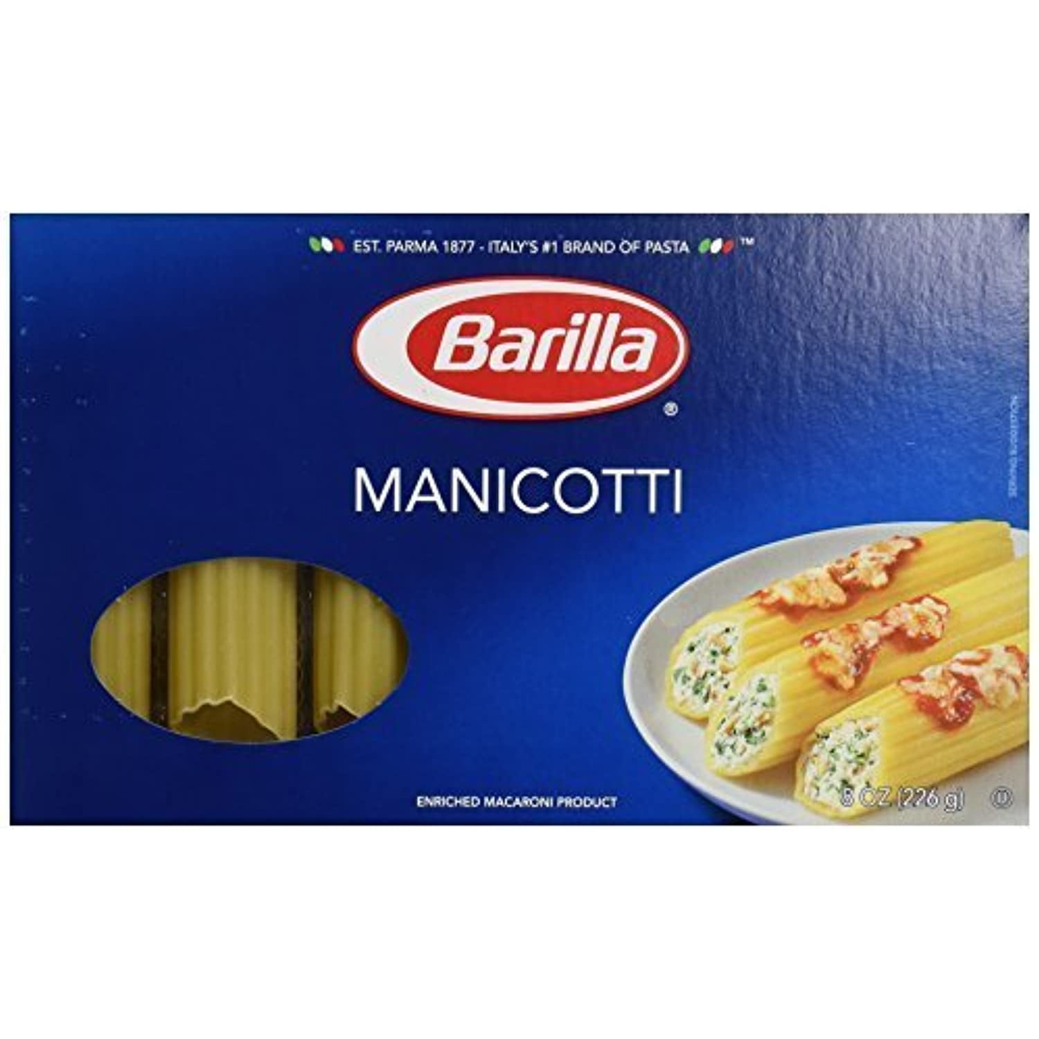 noun Toxic good Barilla Manicotti Shells - 8 Oz - Walmart.com