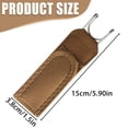 thumbnail image 3 of Buckleless Belt Hook, Elastic Belt with Stainless Steel Buckle, Stretchable Polyester Waist Strap for Hiking and Active Training, Buckleless Belt Loop for Men, Brown, 3 of 9