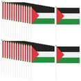 thumbnail image 1 of Mini Flag Stick Flags Hand Held Small Miniature Flags on Stick Support Pray for Hand Waving Flag 5.5x8.3 Inch with 12 Inch White Pole, 1 of 6