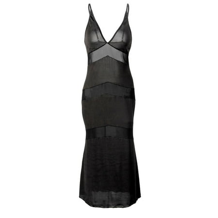 

Women Lingerie Large Size Mesh Stitching Nightdress Pajamas Thong Suit Mid-Calf Nightdress Black Mid-Calf Sleepshirts Women Lingerie Spaghetti Strap Pajamas Thong Suit Splice Wireless Bra