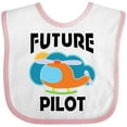 thumbnail image 3 of Inktastic Future Pilot Helicopter Boys or Girls Baby Bib, 3 of 4